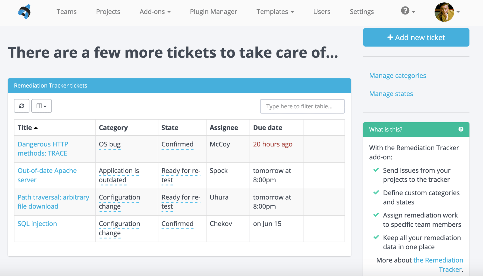 remediation-tracker remediation-tracker
